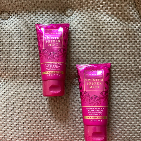 Bath & Body Works Twisted Peppermint Body Cream Set - Picture 1 of 2